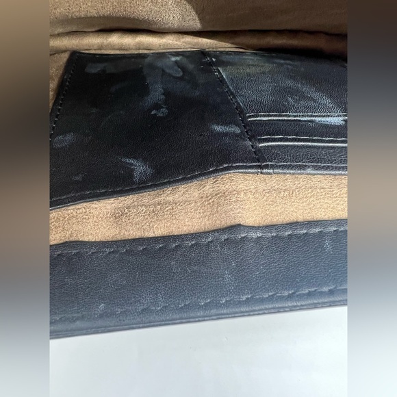 MACKAGE Keeley Black Grained Leather Crossbody Bag Top Handle - Picture 15 of 17